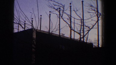 1960: lonely viewing of a quiet city. NEW YORK CITY