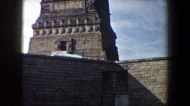 1960: Statue of Liberty in New York City with Blue Sky and Clouds