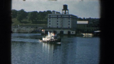 1961: a lady walks away from her group on the deck of a ship BALTIMORE MARYLAND