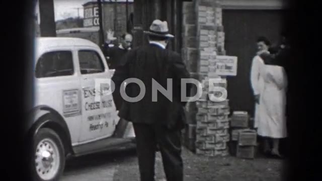 1938 Reading Pennsylvania, 8mm film home movie stock footage