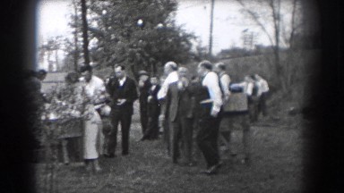 1938: Group of Adults Enjoying a Day Together Outside, Reading, Pennsylvania