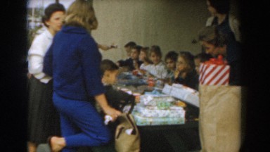 1961: The Whole Family Gathered Around for a Birthday Party in Los Angeles