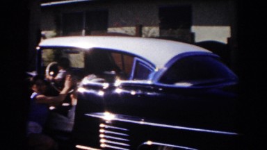 1962: daughter arriving with her son to her mom's home. GLENDALE, CALIFORNIA