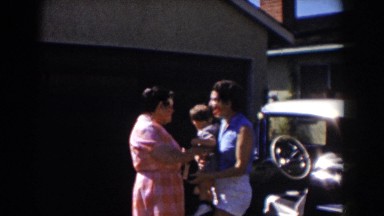 1962: grandson and mom visit grandma GLENDALE, CALIFORNIA