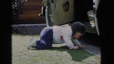 1962: kid getting up GLENDALE, CALIFORNIA