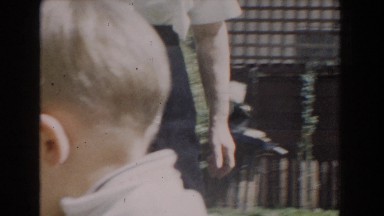 1962: view of a little boy with something in his mouth. GLENDALE, CALIFORNIA