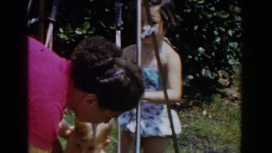 1962: baby swinging GLENDALE, CALIFORNIA