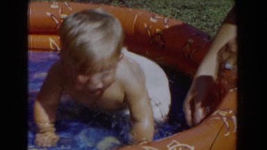 1962: baby pool splash! GLENDALE, CALIFORNIA