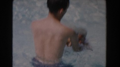 1962: the joy i get from this little boy can never be explained, fun in pool