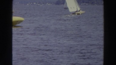 1966: Sailing in Sailboats on Calm Waters in Madison Wisconsin
