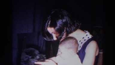 1966: mother with children cute love toddler holding MADISON WISCONSIN