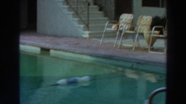 1966: viewing of a swimming pool that's not occupied. PUERTO RICO