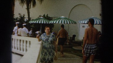 1966: people walking around on a balcony. WISCONSIN