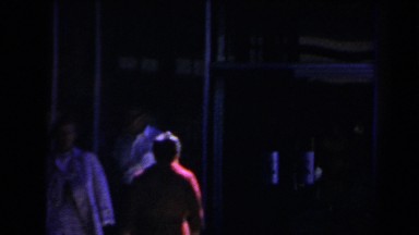 1958: random people walking around outside. LAS VEGAS