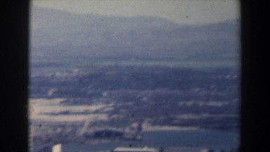 1960: a panorama of a town and the surrounding landscape ISRAEL