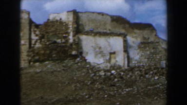 1960: Old Run-Down Building in Israel