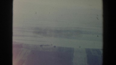 1960: airplane view of a large, flat field. ISRAEL