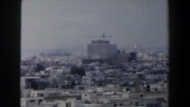 1960: brief overview across the rooftops of a very full city ISRAEL