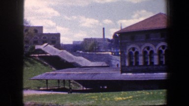1960: panning of many buildings and other structures located outdoors BALTIMORE
