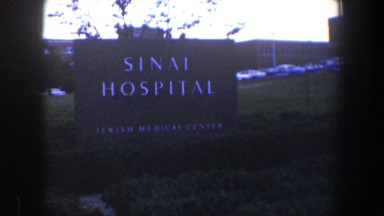 1960: view of a building with letters on the opening sign BALTIMORE MARYLAND