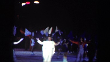 1960: many wonderful entertainers standing on the ice to accept applause.