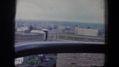 1960: large old industrialized city panorama from building top BALTIMORE