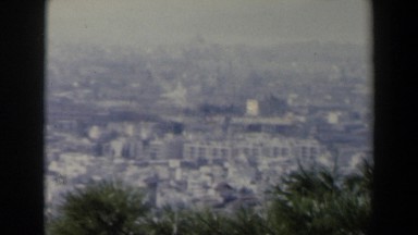 1960: view of a faraway city. ISRAEL
