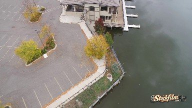 Aerial Footage of a Building on the Water Colorado