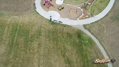 Aerial Footage of a Park in the Summertime Colorado