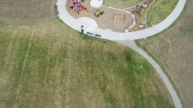 aerial footage of a park in the summertime COLORADO
