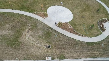 airplane view of a small community. COLORADO