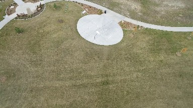 airplane viewing of a field. COLORADO
