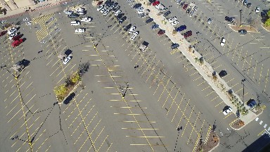 top view of biggest car parking COLORADO