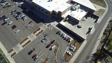 Airplane View of Industrial Buildings. Colorado