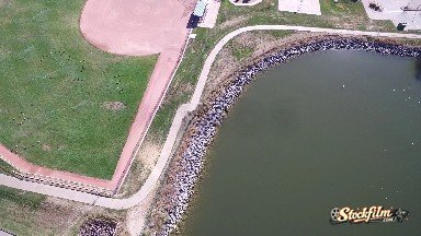 Aerial View of Ground with Grounds, Ponds and Parking Areas Colorado