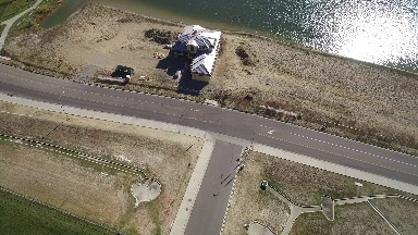 a bird's eye view of a neighborhood with a shore line COLORADO