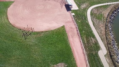 a birds eye view of a diagram of a baseball field COLORADO