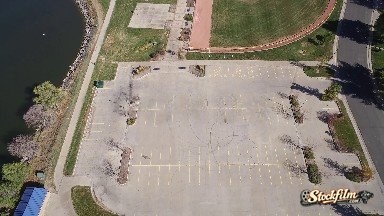 A Baseball Field And A Parking Lot, Seen From Far Above Colorado