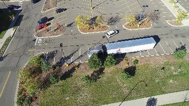 airplane viewing of a very large parking lot. COLORADO