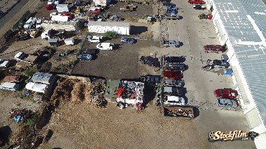 View From High Above Cars Parked, Colorado