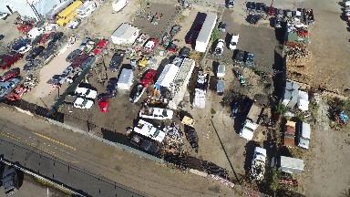 aerial view of parking lot COLORADO
