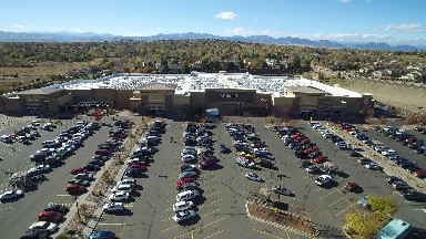 aerial view of parking lot COLORADO
