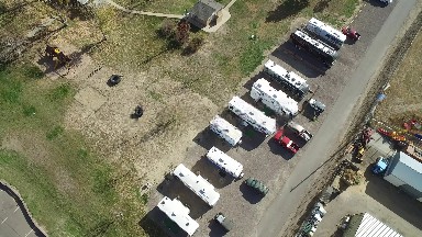 Aerial View Of House And Trailers Colorado