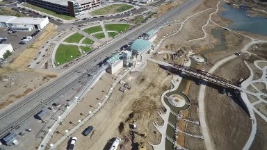 airplane view of a normal, casual city. COLORADO