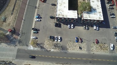 Airplane View Of A Parking Lot. Colorado