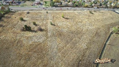 Aerial View of Field with Highway, Colorado