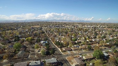 sky view of city landscape. COLORADO