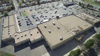 airplane viewing of a normal parking lot. COLORADO
