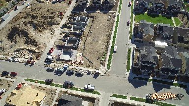 Colorado, United States: A Panoramic View of the Construction of a New and Large Neighborhood