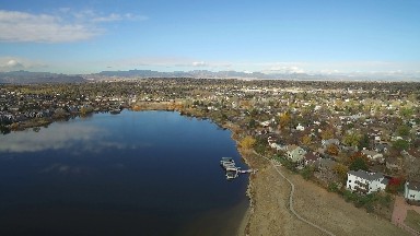 sky view of the town COLORADO